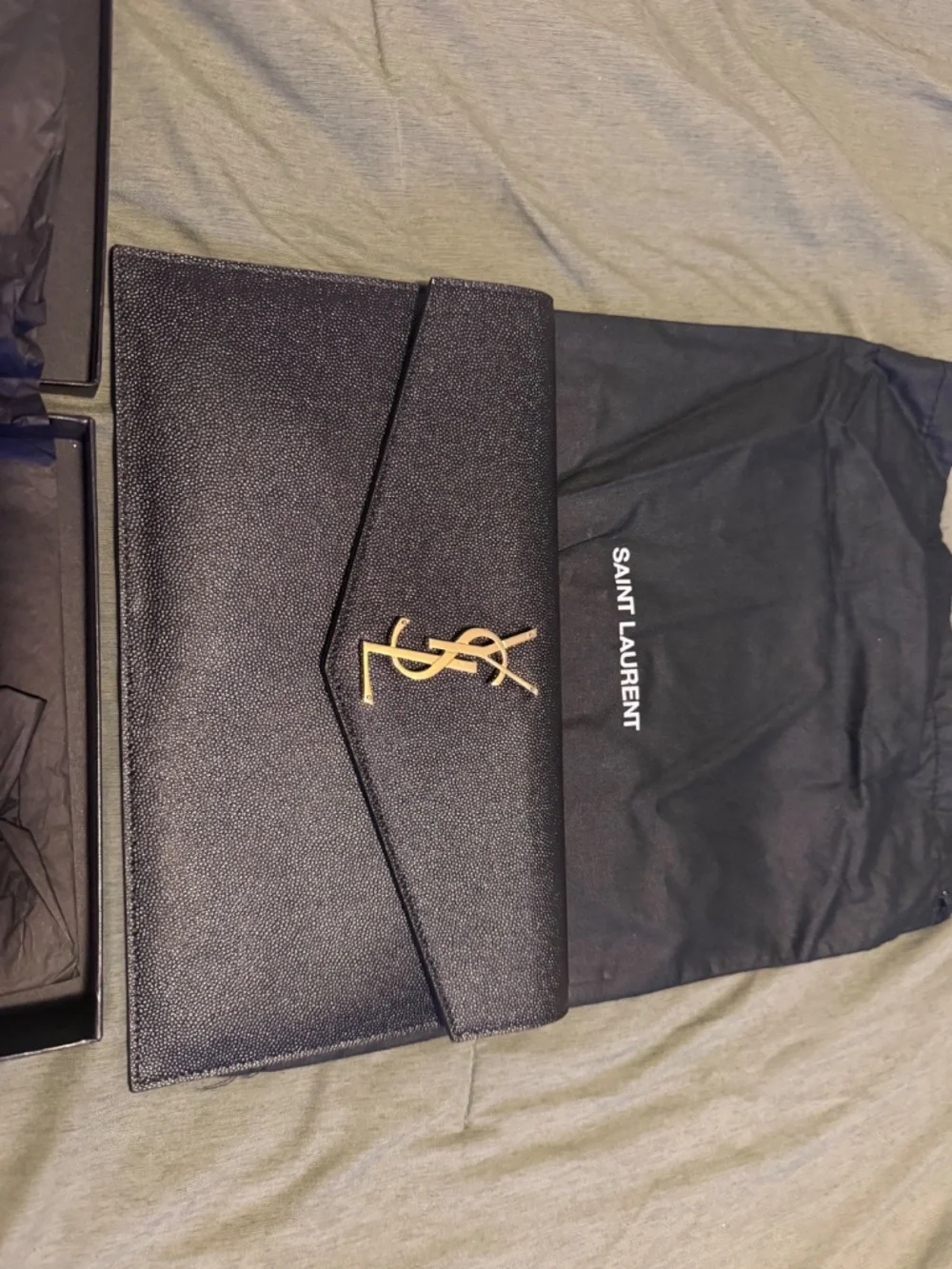 Authentic Saint Laurent Uptown Pouch - Picture 4 of 7